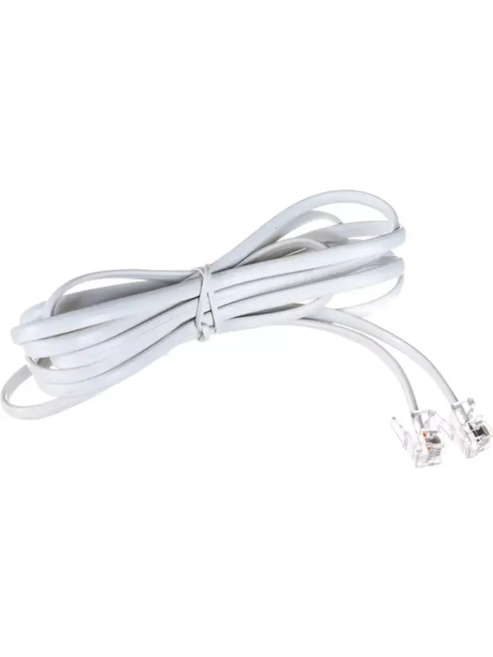 Телефонный шнур-удлинитель 3 м RJ-11, 6P-4C белый