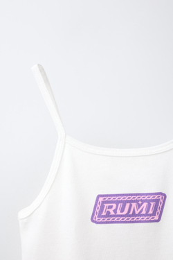 ZARA ТОП KPOP DEMON HUNTERS™ NETFLIX ©, БЕЛЫЙ