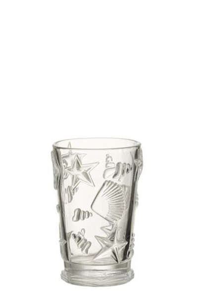 Бокал для воды "Моремания" прозрачный 8x8x12,5см 300мл,комплект из 6 штук