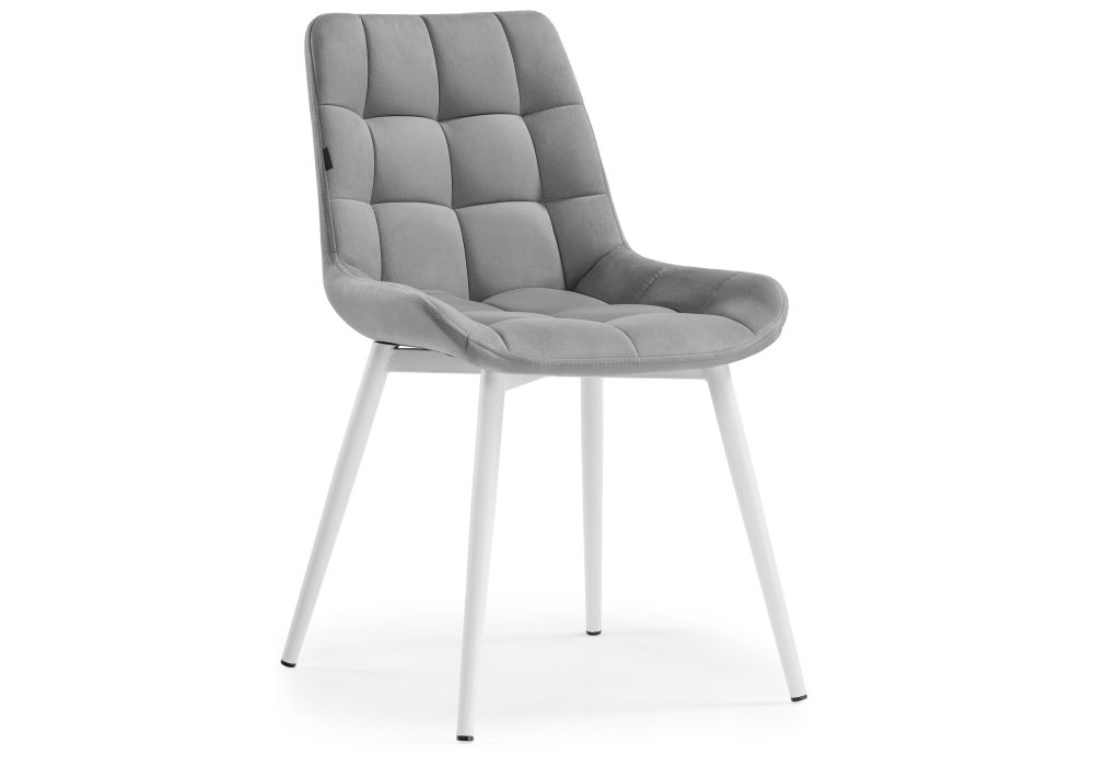 Стул на металлокаркасе Алст velutto 12 / белый