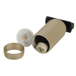 Трековый светильник однофазный ЭРА TR40-GU10 MG под лампу GU10 матовое золото | Однофазные светильники под лампу