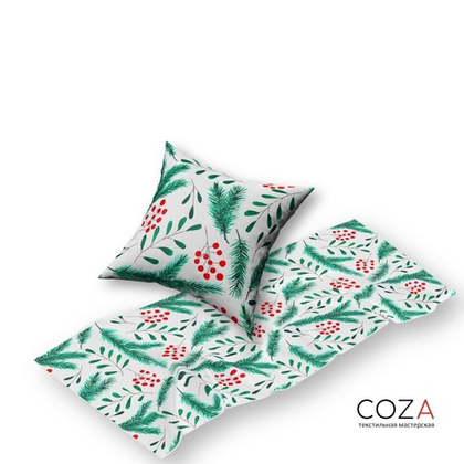 Принт COZA новогодний "Елки зелёные"