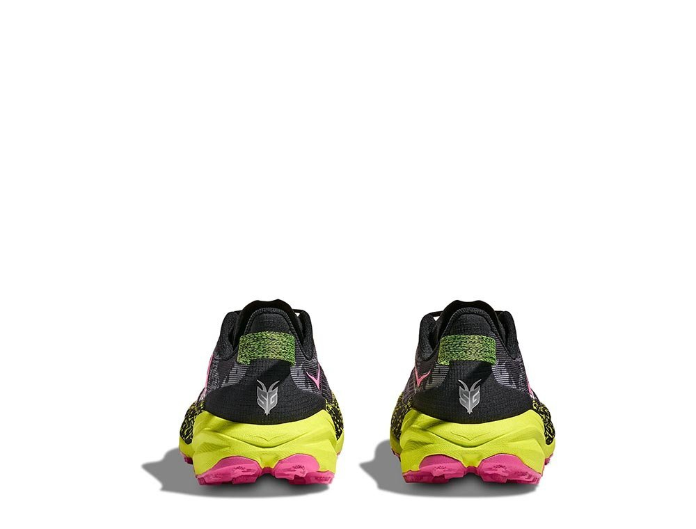 Кроссовки для бега женские Hoka Speedgoat 6 Черно-Лайм