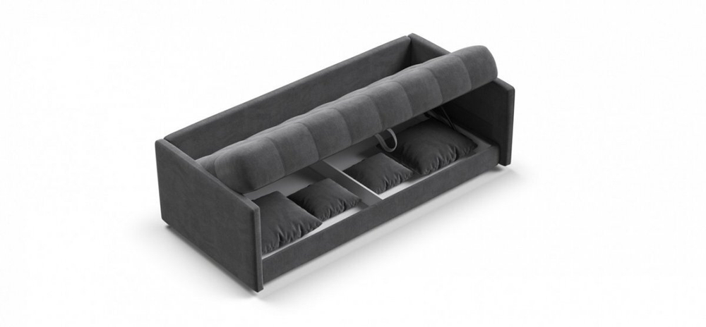 Тахта Босс Велюр Монолит серый