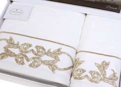 Набор полотенец  Durante 2 предмета кремовый TIVOLYO HOME Турция