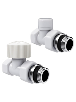 Набор термостатический прямой Royal Thermo Design 1/2"М30х1,5 (Белый)
