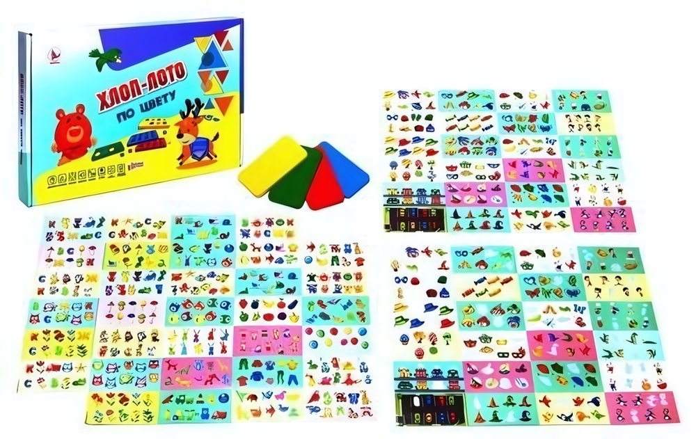 Хлоп-лото №1 "По цвету" (Ракета)