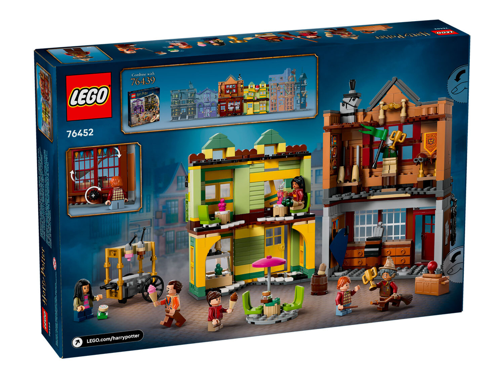 LEGO Harry Potter 76452 «Магазин “Всё для квиддича” и кафе-мороженое» — локации Хогсмид