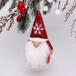 Ёлочная игрушка «Весёлый лесовичок» 6,5*5,5*13 см, красный