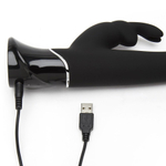 Черный вибратор-кролик 25,4см Fifty Shades of Grey Greedy Girl G-Spot Rabbit Vibrator