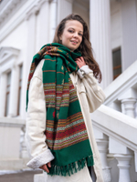 Шаль с  гуджаратской вышивкой