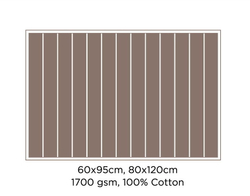 Коврик для ванной 60x95 Hamam Hanim серый