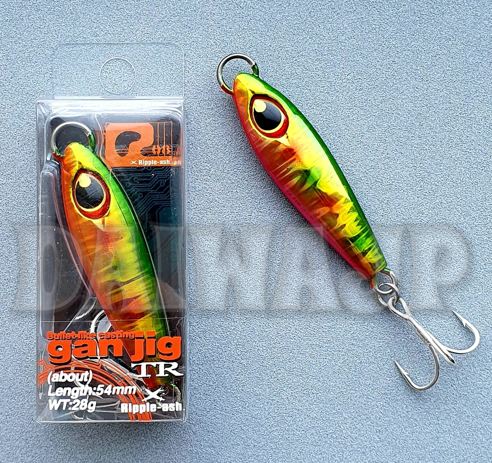 Пилькер TSURUGIYA GAN JIG 35g Green Gold Pink Candy