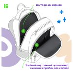 Рюкзак Berlingo U3 "Black-grey" 41*29,5*13см, 2 отделения, 4 кармана, эргономичная спинка