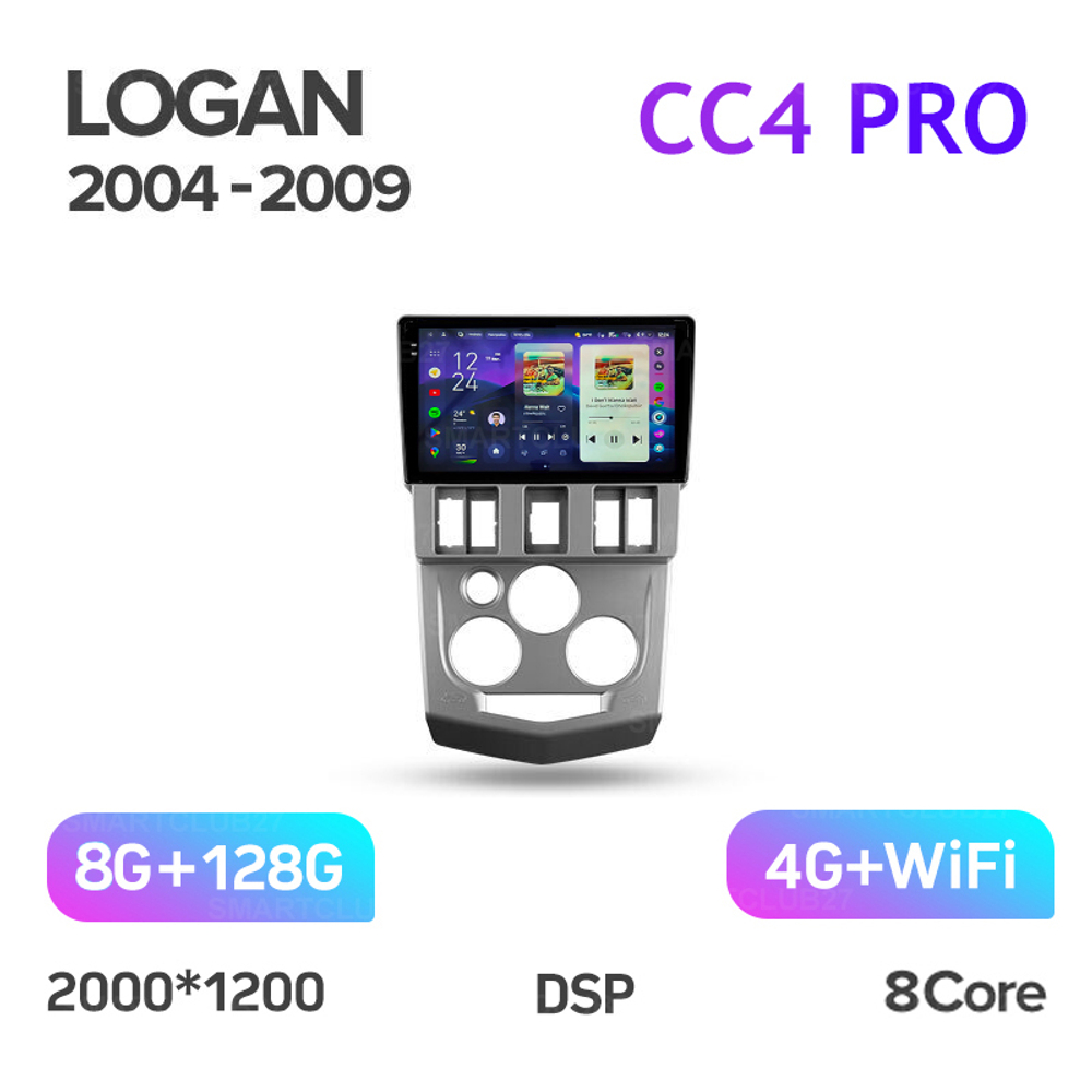 Teyes CC4 Pro 9" для Renault Logan 2004-2009
