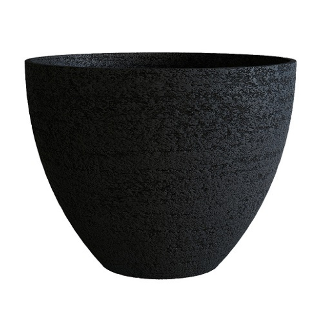 Кашпо Concretika Upon D65 H55 Erosia Black