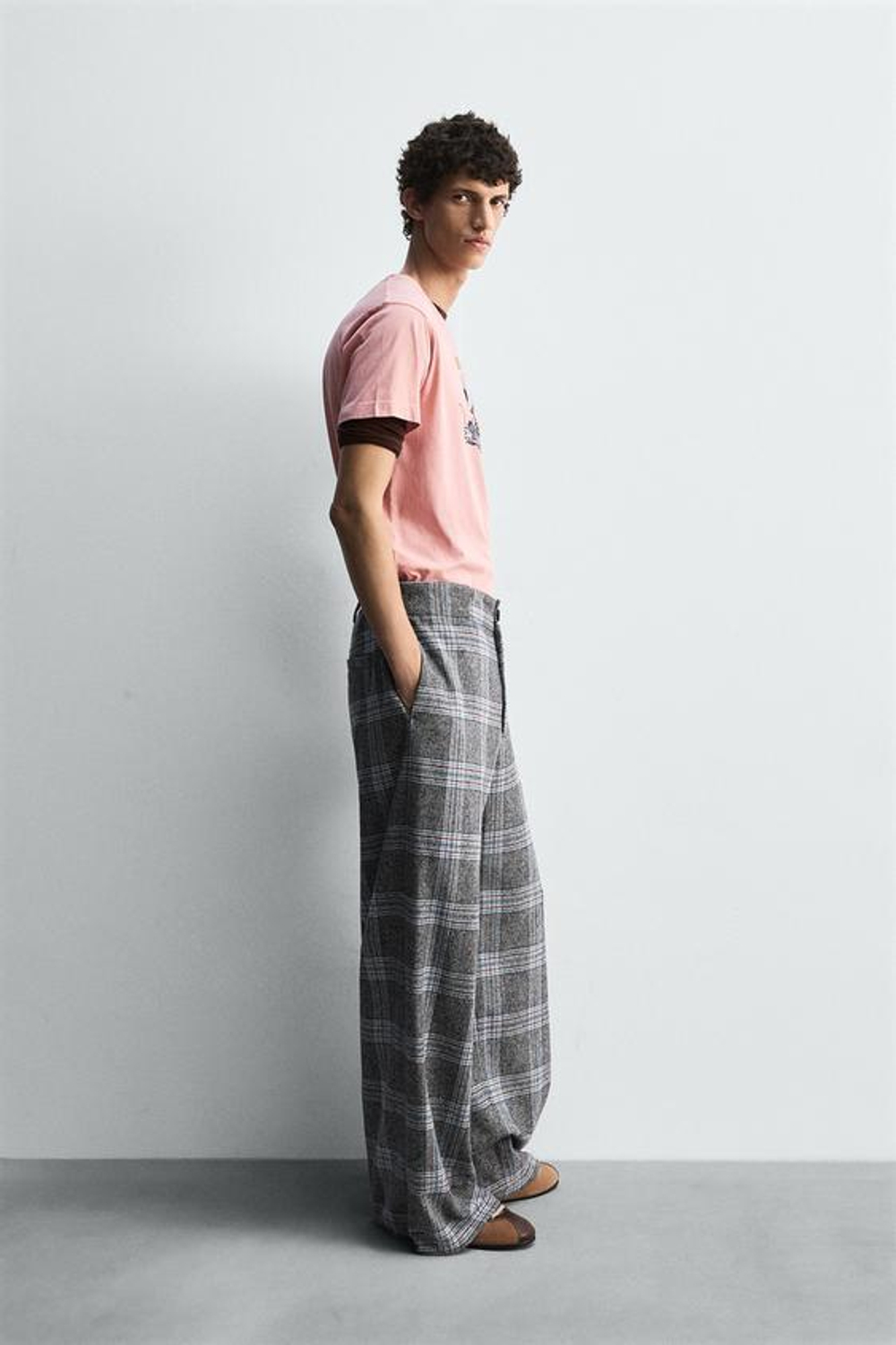 ZARA HARRY LAMBERT X DISNEY ФУТБОЛКА MICKEY + DONALD, ПАСТЕЛЬНО-РОЗОВЫЙ