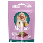 MOLINA Лакомства для собак мелких пород Ломтики из утки, 0,05 кг