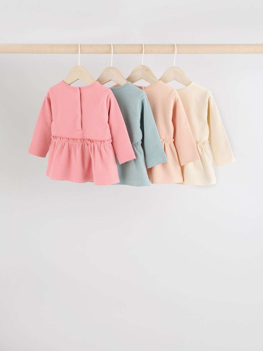 Платье для девочки Next E83-874, 4 шт., Розовый, Голубой, Молочный