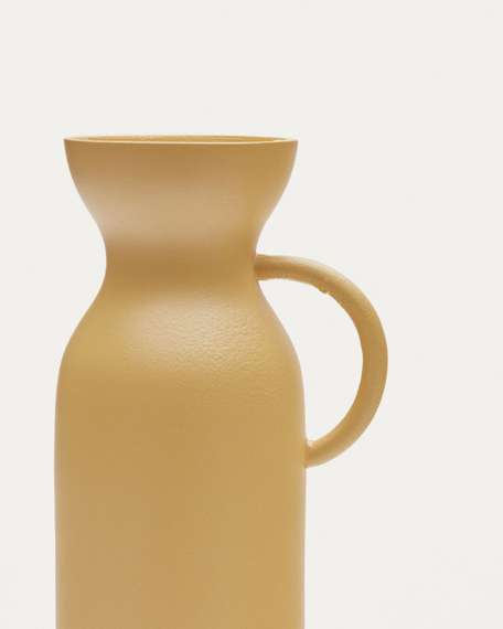 Ваза Pelras из горчичного алюминия 25 см