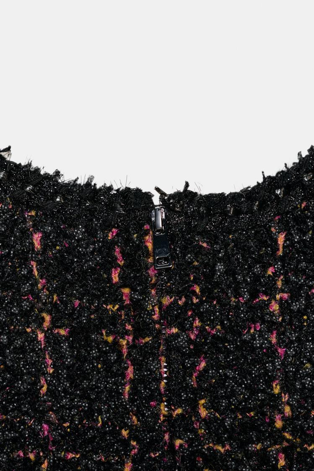 ZARA МИНИ-ПЛАТЬЕ ИЗ СТРУКТУРИРОВАННОГО ТРИКОТАЖА, РАЗНОЦВЕТНЫЙ