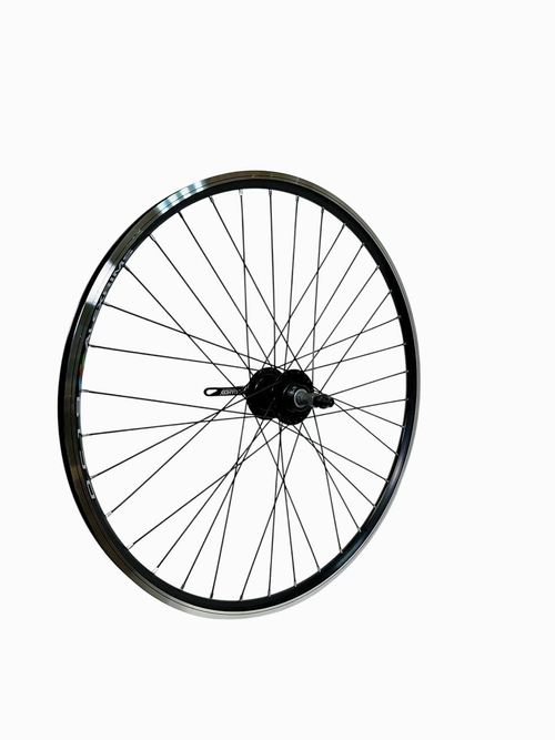 Колесо заднее 26" D ALEXRIMS трещотка эксцентрик / обод двойной алюм. черн. CNC F/V 16х19 / втулка QUANDO сталь черн.