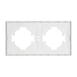 Рамка пластиковая FRM-TENDO-SFPL-2-WH (Arlight, Матовый белый) 054649