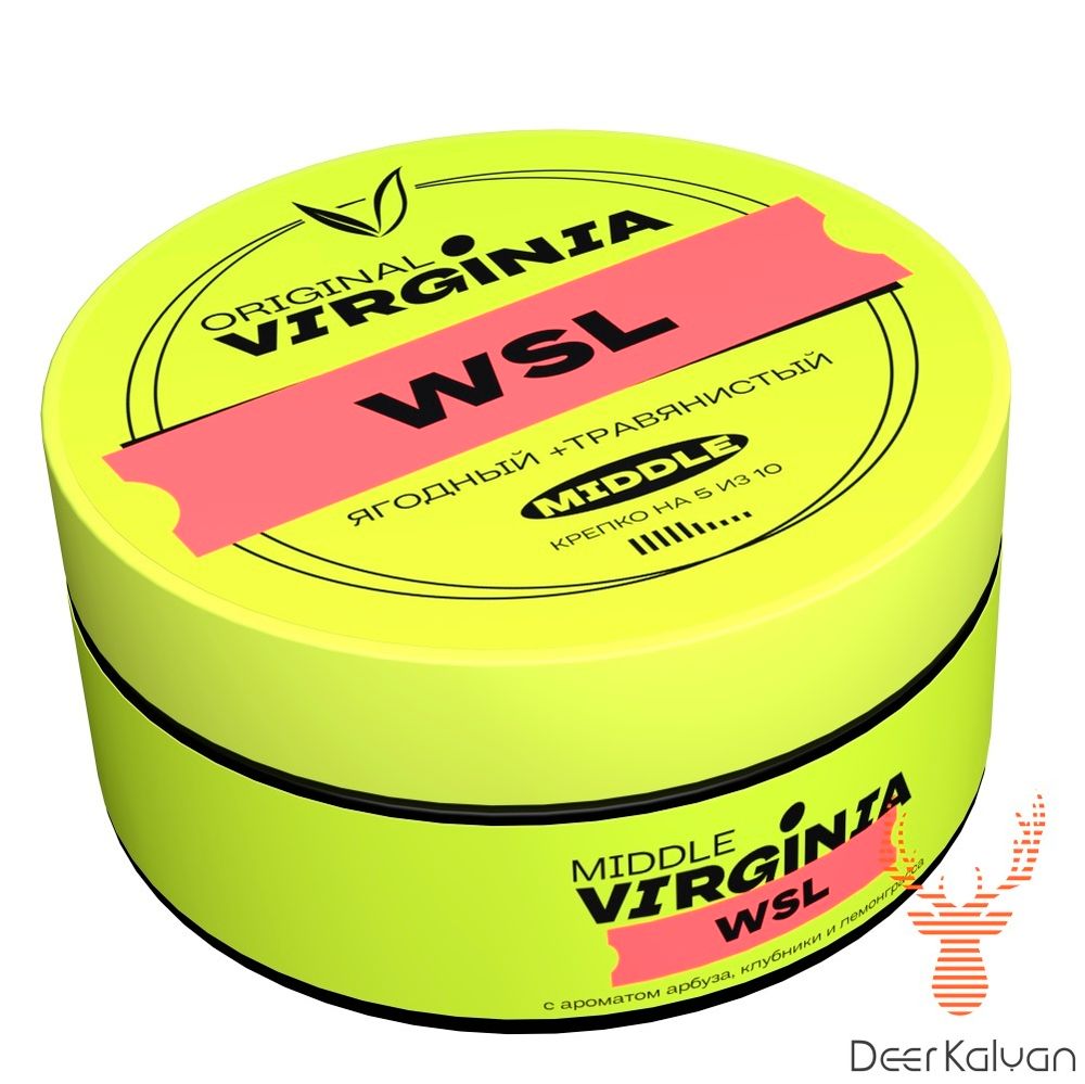 Original Virginia Middle &quot;WSL (Арбуз,клубника, лемонграсс) &quot; 100 гр.