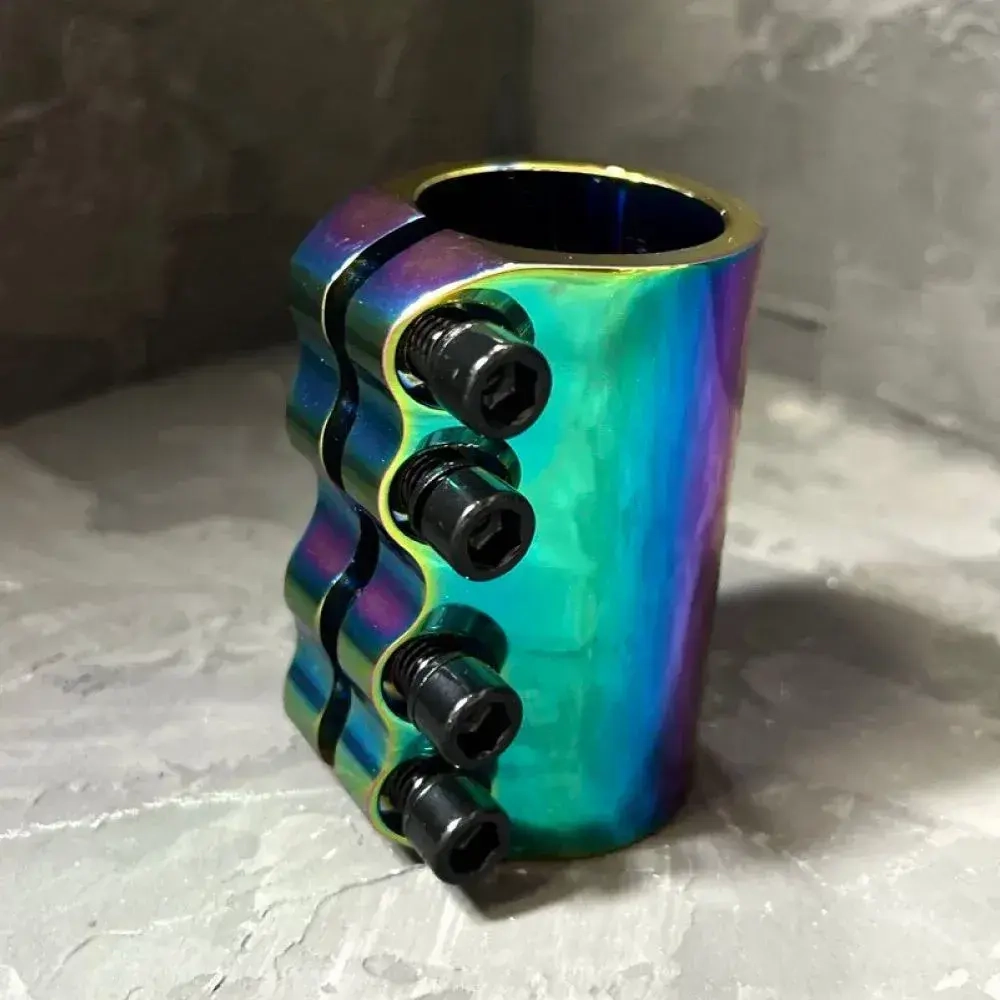 Хомут HIPExtreme SE "Пиранья" 4 болта, SCS 31.8/34.9, неохром