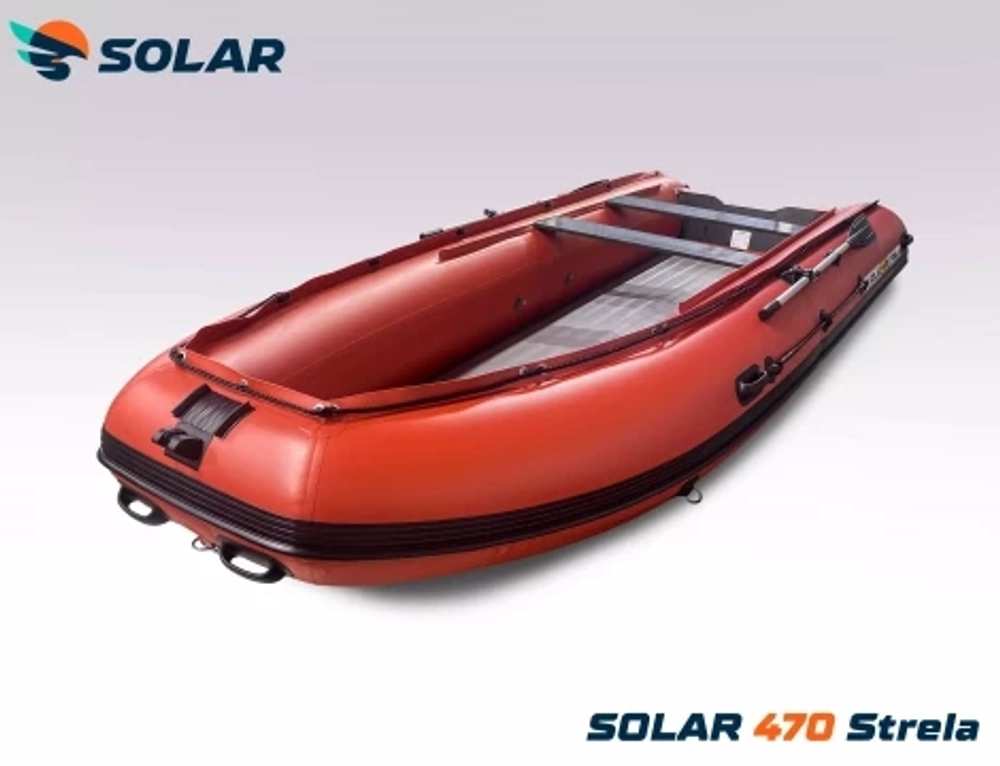 Лодка надувная моторная solar-470 strela jet tunnel