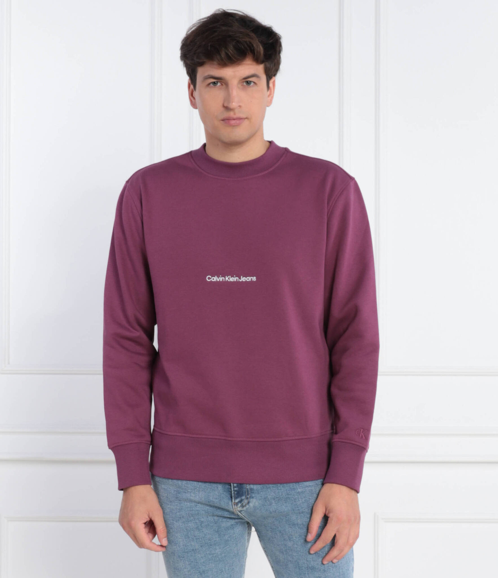 Худи INSTITUTIONAL CREW NECK CALVIN KLEIN JEANS - фиолетовый(J30J324116)