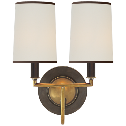 Настенный светильник Visual Comfort Elkins Double Sconce