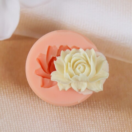 Силиконовый молд, форма для заливки «Цветок махровый», 2×1.5 см, МИКС