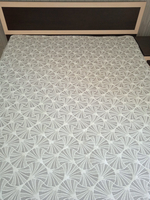 Покрывало жаккардовое двухстороннее Нежность 108-17 серый,белый евро (240х200)