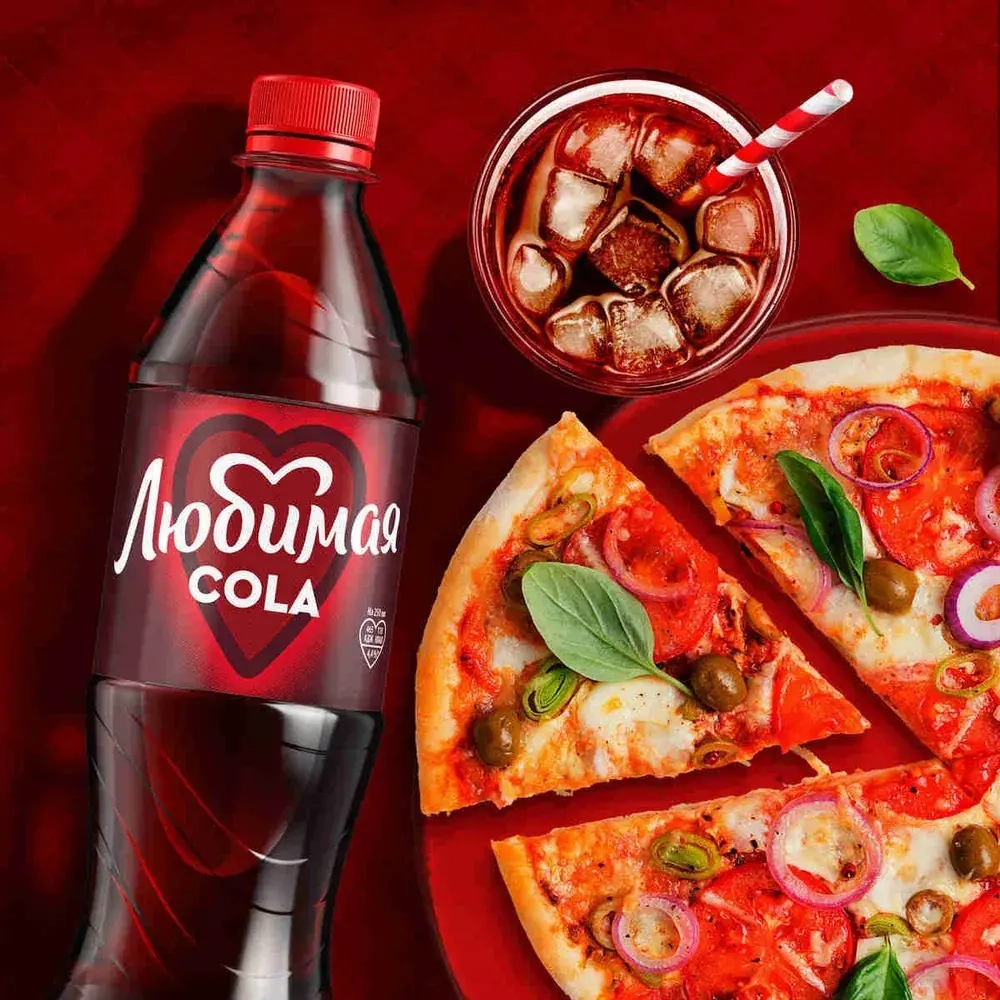 Газированный напиток Любимая кола, 1 л