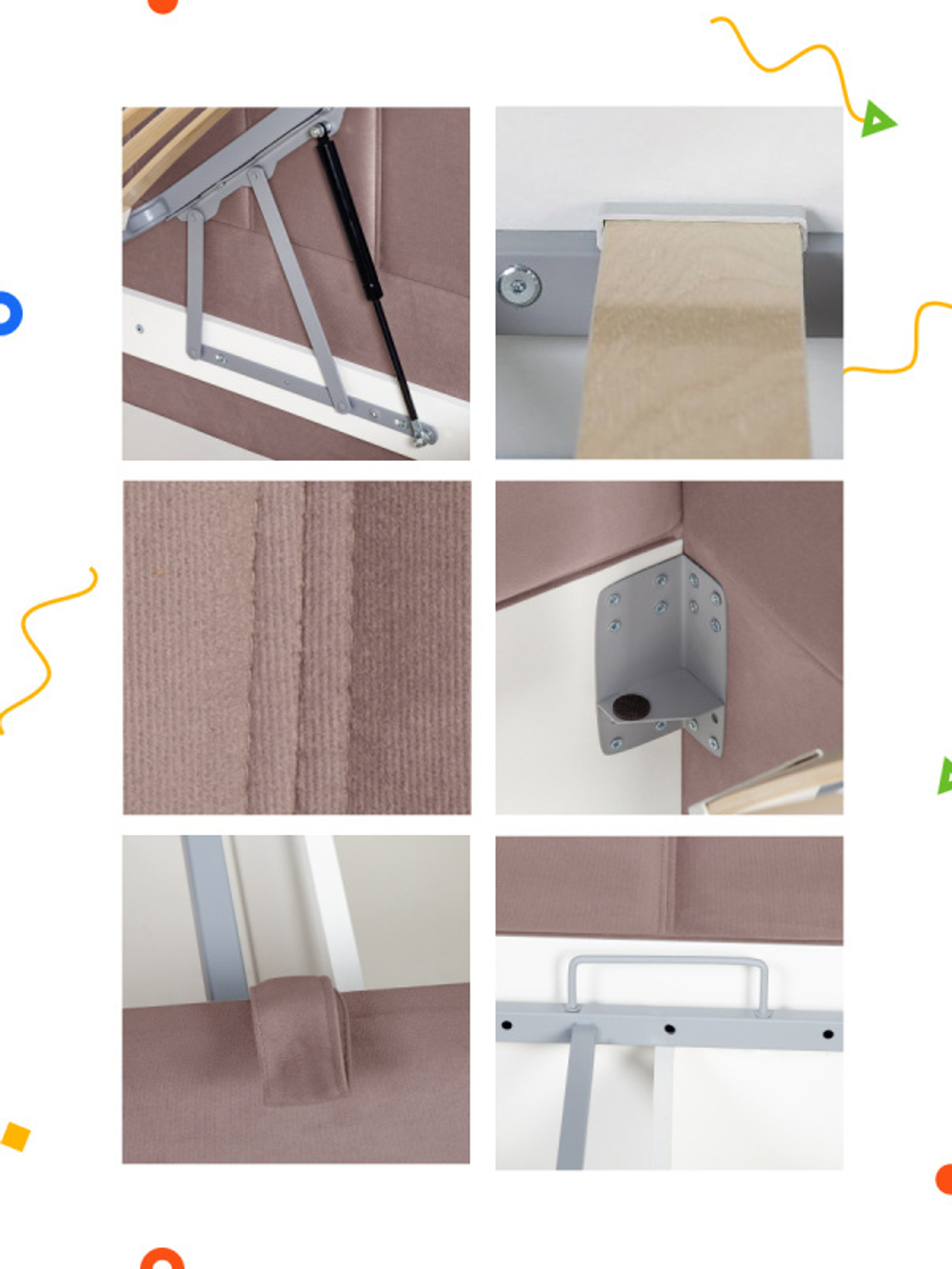 Диван - кровать с подъёмным механизмом 180х90 см Crecker UP ткань Teddy