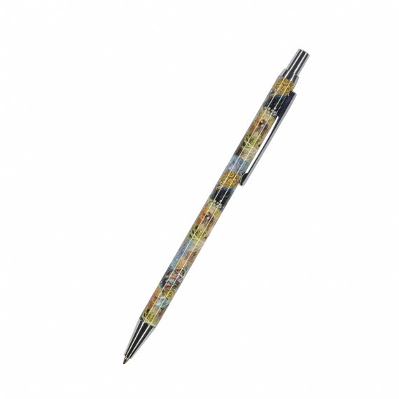 Qələm \ Ручка \ Pen Ручка металлическая "Фауна. Фантазия. Кораллы" шариковая, 0,7 мм, синяя, в подарочной упаковке
