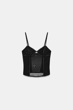 ZARA КОРСЕТ, ЧЕРНЫЙ
