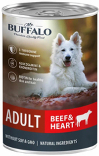 Mr. Buffalo 400г. конс Beef & Heart для собак, говядина и сердце