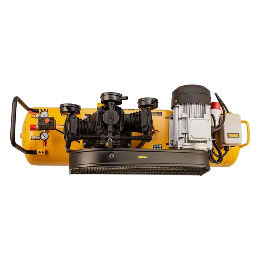 DENZEL BCW3000-T/100 компрессор воздушный 3.0 квт, ременный привод, 100 литров, 520 л/мин 58118