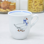 Кружка 250мл форма Школьная Гуси