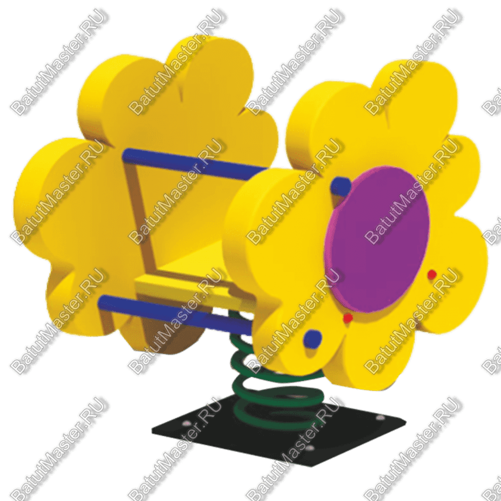 Качалка для детей для игровых комнат, площадок "Жёлтая Ромашка"