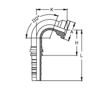 Фитинг DN 50 SFL 2 71.4 (110) CS