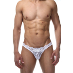 Мужские кружевные трусики (Размер: S-M) (Цвет: белый)