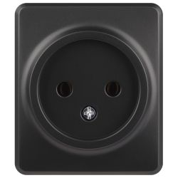 Розетка ЭРА Эксперт 11-2201-05 2P IP20 16A-250В ОУ антрацит