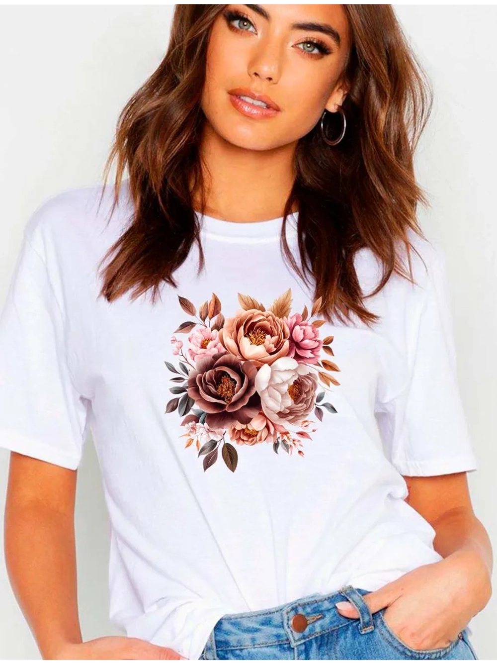 Футболка красивые цветы