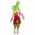 Фигура садовая «Пугало - Джесси» в бордовой шляпе 32 (50) см ДоброСад