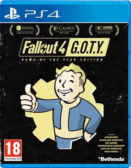 PS4 Fallout 4: Game of the Year Edition Б/У, код погашен CUSA-02962 (Английская версия)