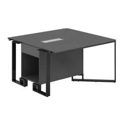 SP.0103.AN.AN.AN / Модуль боковой 1400х1400х750 / столешница:антрацит, подстолье:антрацит, металлокаркас:антрацит, лючок:серый