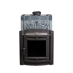 Печь банная "Атмосфера L" в облицовке "Талькохлорит" узор №7